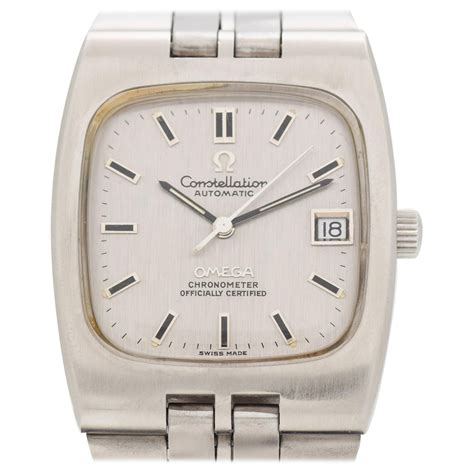 omega constellation stainless steel|stainless steel omega constellation vintage.